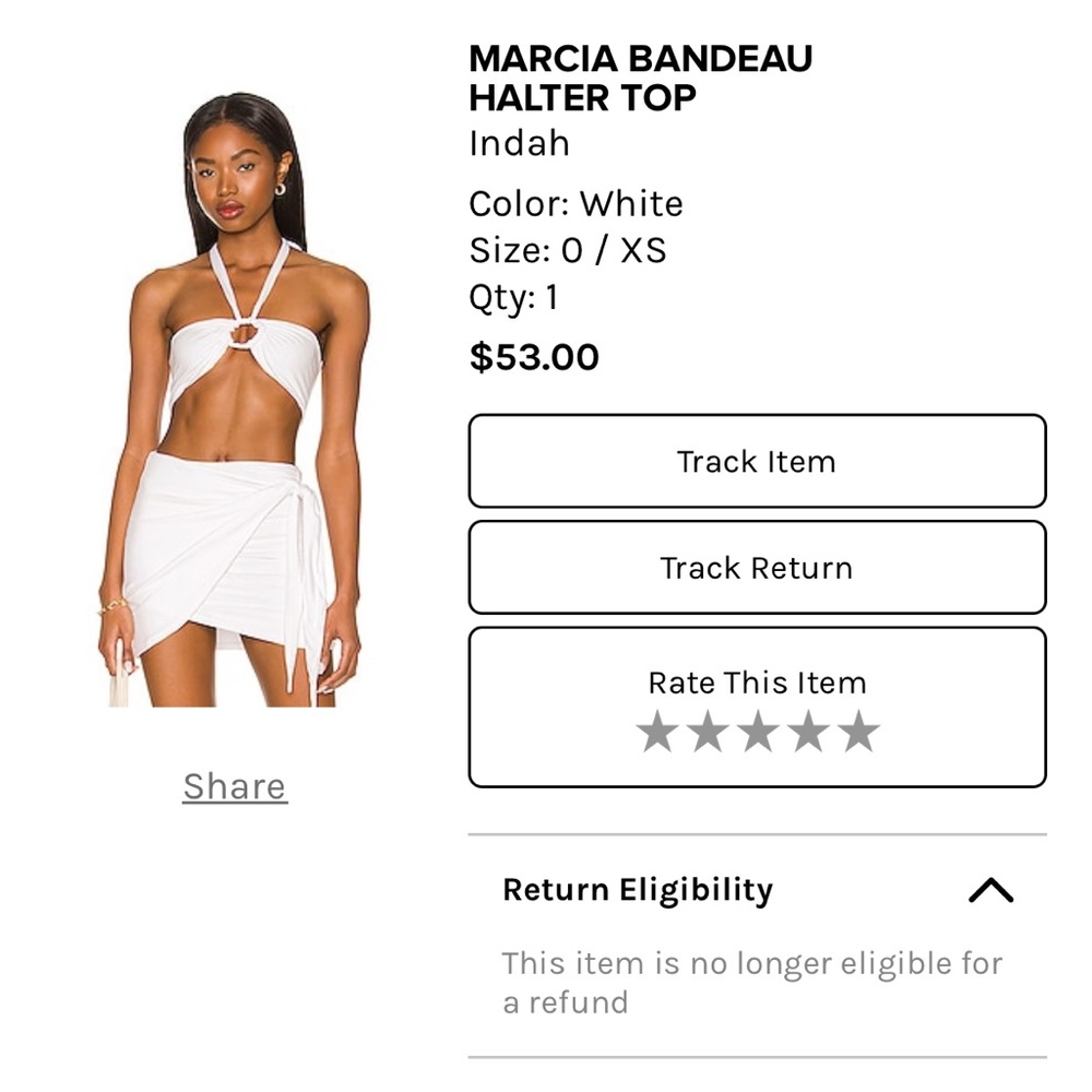 Indah bandeau top - new